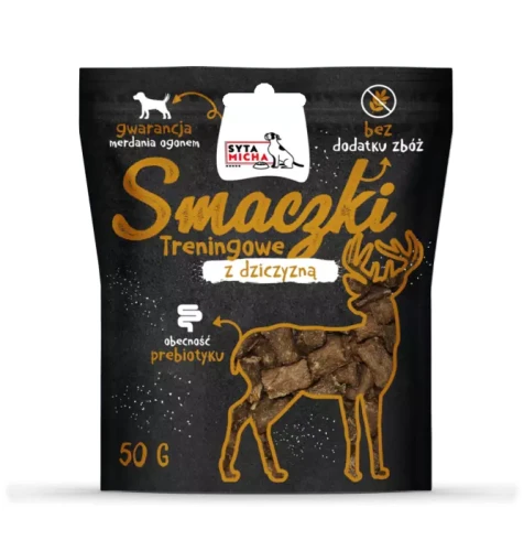  Syta Micha Smaczki treningowe z dziczyzną 50g - przysmak dla psa