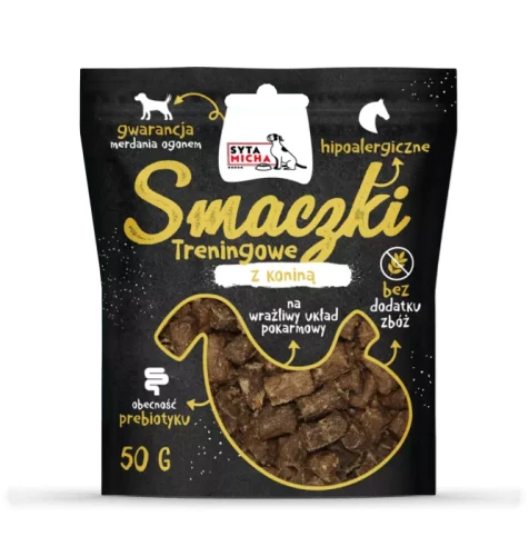 Syta Micha Smaczki treningowe z koniną 50g - przysmak dla psa