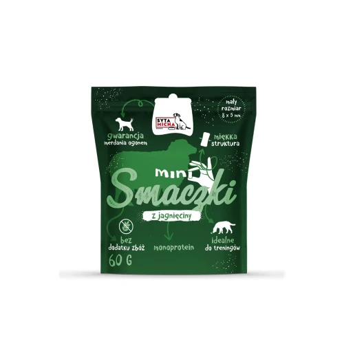 Syta Micha Mini smaczki dla psa z jagnięciny 60g - przysmak dla psa