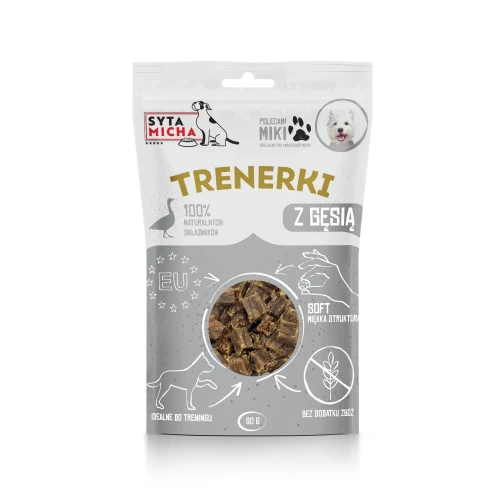 Syta Micha Treningówki z gęsią dla psa 80g - przysmaki treningowe