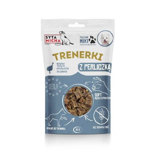 Syta Micha Treningówki z perliczką dla psa 80g - przysmaki treningowe