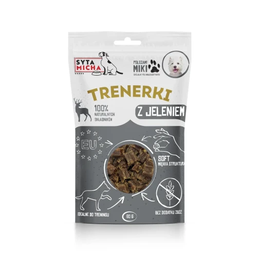Syta Micha Treningówki z jeleniem dla psa 80g - przysmaki treningowe