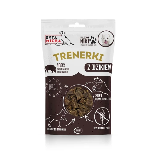 Syta Micha Treningówki z dzikiem dla psa 80g - przysmaki treningowe