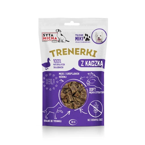 Syta Micha Treningówki z kaczką dla psa 80g - przysmaki treningowe