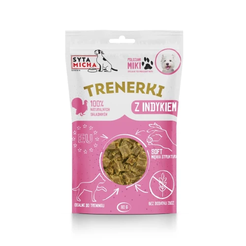 Syta Micha Treningówki z indykiem dla psa 80g - przysmaki treningowe