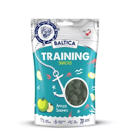 Baltica Przysmaki treningowe z jabłkiem 100g - przysmak dla psa