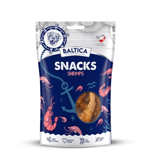 Baltica Aromatyczne krewetki dla psa 40g - przysmak dla psa