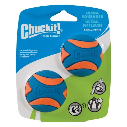 Chuckit! Ultra Squeaker Ball Small 2 pak