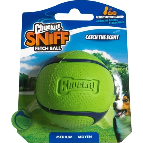 Chuckit! Sniff Fetch Ball Peanut Butter Medium
