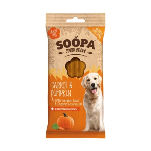 SOOPA Jumbo Dental Stick - Marchewka i Dynia 170g - przysmak dla psa