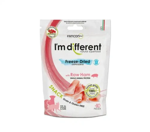 I’m different Liofilizowana przekąska - szynka - przysmak dla psa