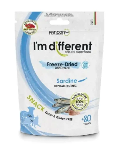 I’m different Liofilizowana przekąska - sardynka - przysmak dla psa