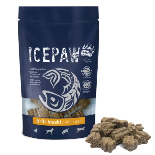 Icepaw Krill-Insekt - przysmaki z owadów i krylem dla psów 200g - przysmak dla psa