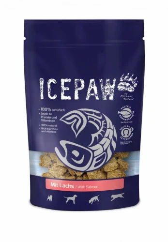 Icepaw mit Lachs– przysmaki z białych ryb i łososia 150g - przysmak dla psa