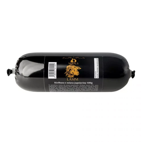 MIRALS Lamm - kiełbasa z mięsa jagnięciny 400g - przysmak dla psa