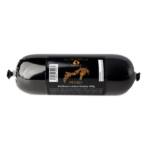 MIRALS Pferd - kiełbasa z mięsa koniny 400g - przysmak dla psa