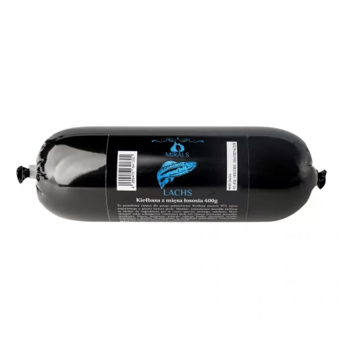MIRALS Lachs - kiełbasa z mięsa łososia 400g - przysmak dla psa