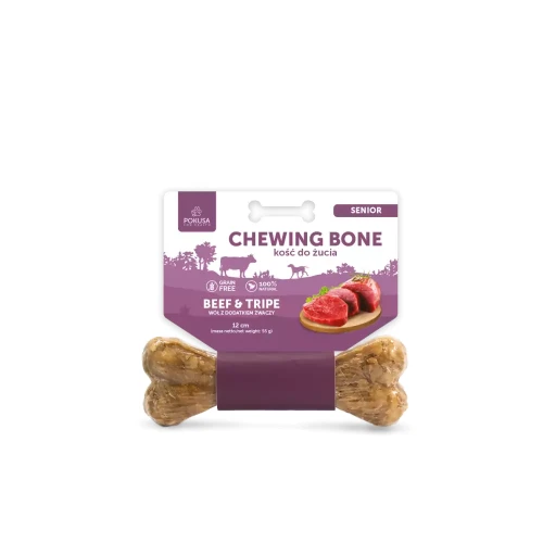 POKUSA chewing bone SENIOR - kość do żucia z dodatkiem żwaczy i penisów wołowych 12cm - przysmak dla psa