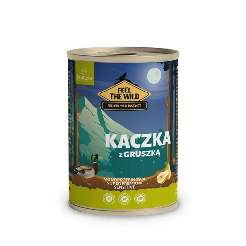 Pokusa Feel The Wild Karma mokra - kaczka z gruszką 400g
