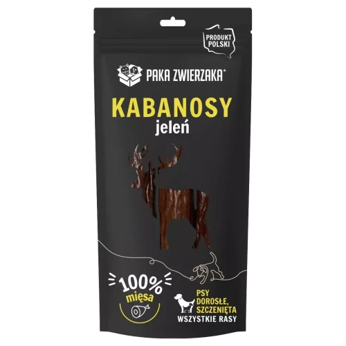 Paka Zwierzaka Kabanosy jeleń 3 szt 80g - przysmak dla psa