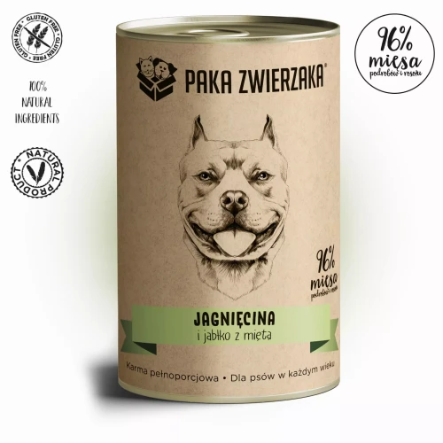 Paka Zwierzaka Karma mokra Jagnięcina i jabłko z miętą 400g