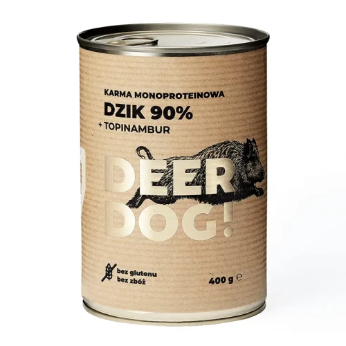 Deer Dog! - Dzik Topinmbur – karma mokra 400g
