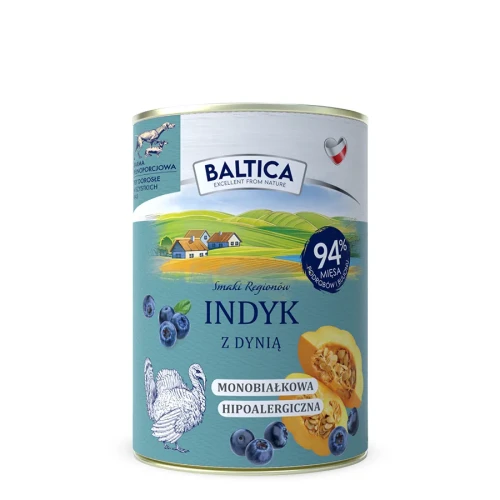 Baltica Karma mokra Indyk z dynią 400g