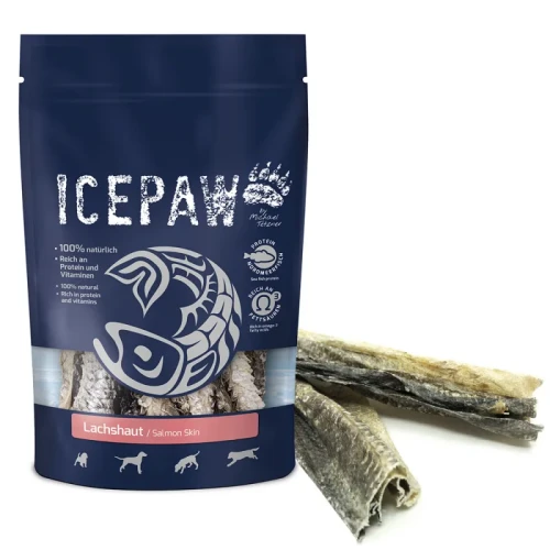 Icepaw Lachshaut – przysmaki ze skóry łososia 50g - przysmak dla psa
