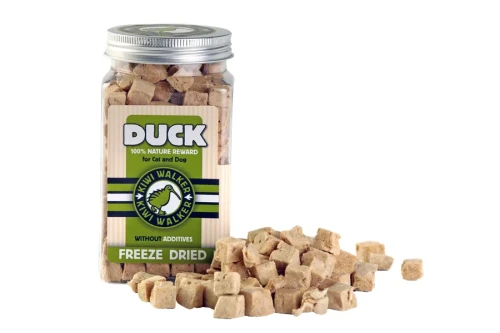 Kiwi Walker 100% Kaczka liofilizowane smaczki 80g - przysmak dla psa