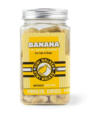 Kiwi Walker 100% Banan liofilizowane smaczki 70g - przysmak dla psa