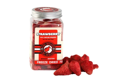 Kiwi Walker 100% Truskawka liofilizowane smaczki 25g - przysmak dla psa