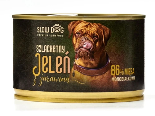 Slow Dog Karma mokra Szlachetny Jeleń z żurawina Puppy & Adult