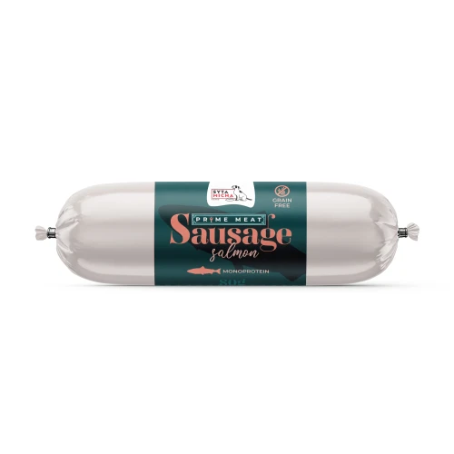 Syta Micha  Prime Meat Kiełbaska treningowa z łososiem 80g - przysmak dla psa