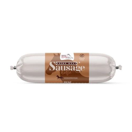Syta Micha  Prime Meat Kiełbaska treningowa z koniną 80g - przysmak dla psa