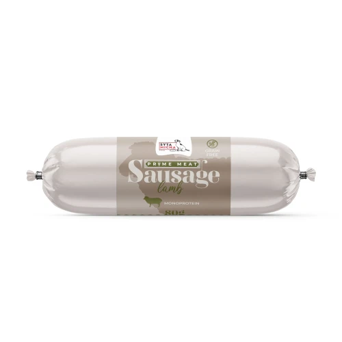 Syta Micha  Prime Meat Kiełbaska treningowa z jagnięciną 80g - przysmak dla psa