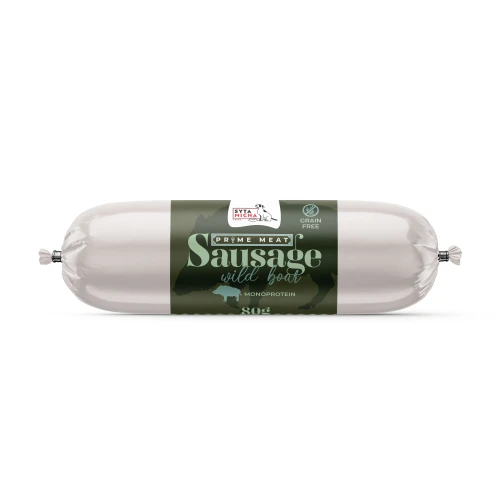 Syta Micha  Prime Meat Kiełbaska treningowa z dzikiem 80g - przysmak dla psa