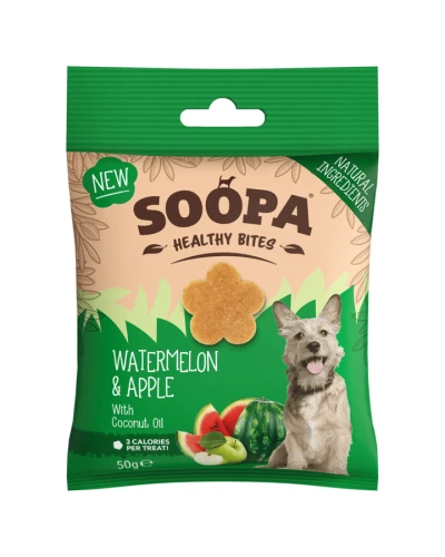 SOOPA Healthy Bites - Arbuz i Jabłko 50g - przysmak dla psa