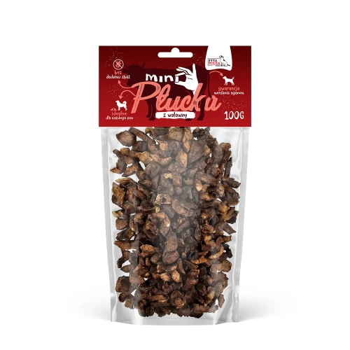 Syta Micha Mini płucka z wołowiny 100g - przysmak dla psa