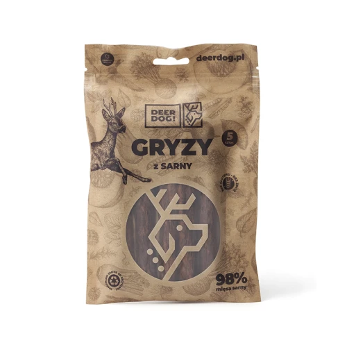 Deer Dog! - Gryzy z sarny – przekąska 5 szt - przysmak dla psa