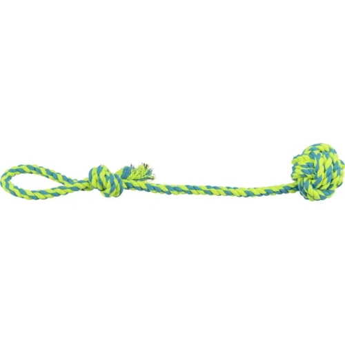 Trixie Szarpak Sznur bawełniany do przeciągania Piłka na sznurku 7/50cm