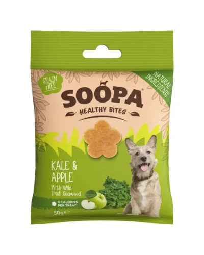 SOOPA Healthy Bites – Jarmuż i Jabłko 50g - przysmak dla psa