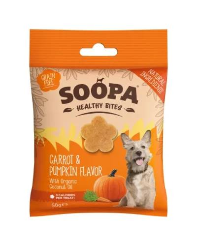 SOOPA Healthy Bites – Marchewka i Dynia 50g - przysmak dla psa