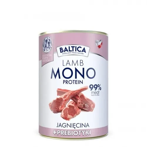 Baltica Karma mokra Jagnięcina 99% i prebiotyk 400g