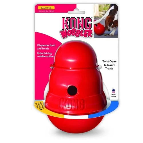 Kong Wobbler - kołysząca się zabawka na przysmaki dla psa S