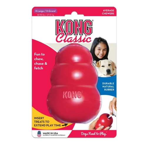 Kong Classic XL - 13cm - gumowa zabawka dla psa, oryginalny, czerwony 