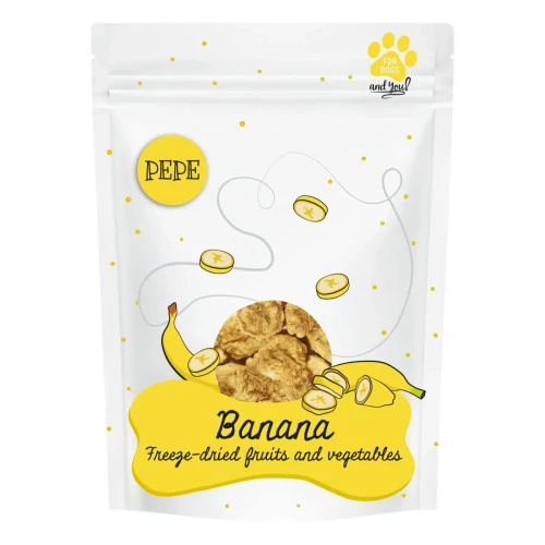 Paka Zwierzaka Banan liofilizowany 30g - przysmak dla psa