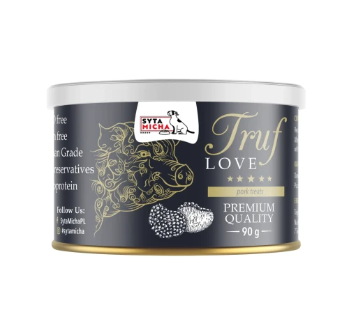 Syta Micha TrufLove z wieprzowiną i truflami 90g - miękkie, przysmaki dla psa