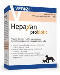 Vebiot Hepaxan Probiotic dla psów i kotów 60 kapsułek