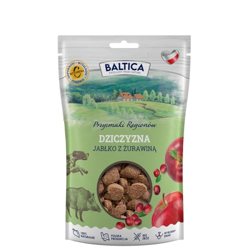 Baltica Smaki Regionów Dziczyzna z jabłkiem 100g - przysmak dla psa