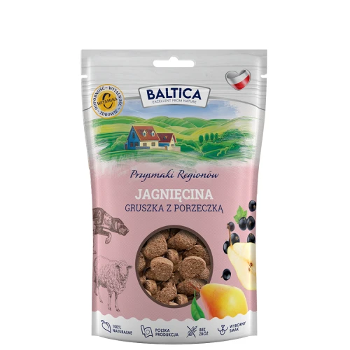 Baltica Smaki Regionów Jagnięcina z gruszką 100g - przysmak dla psa